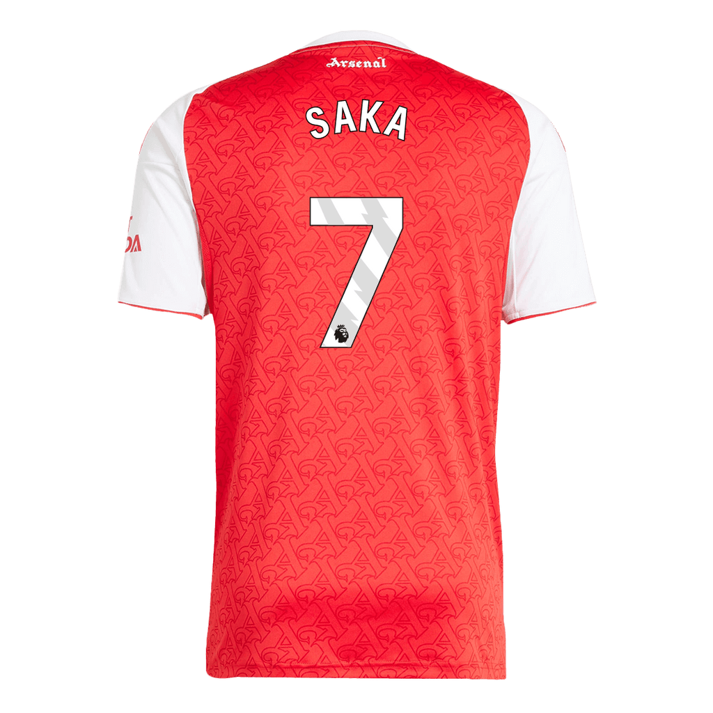 SAKA #7 Arsenal Home Football Shirt 2025/26 Red