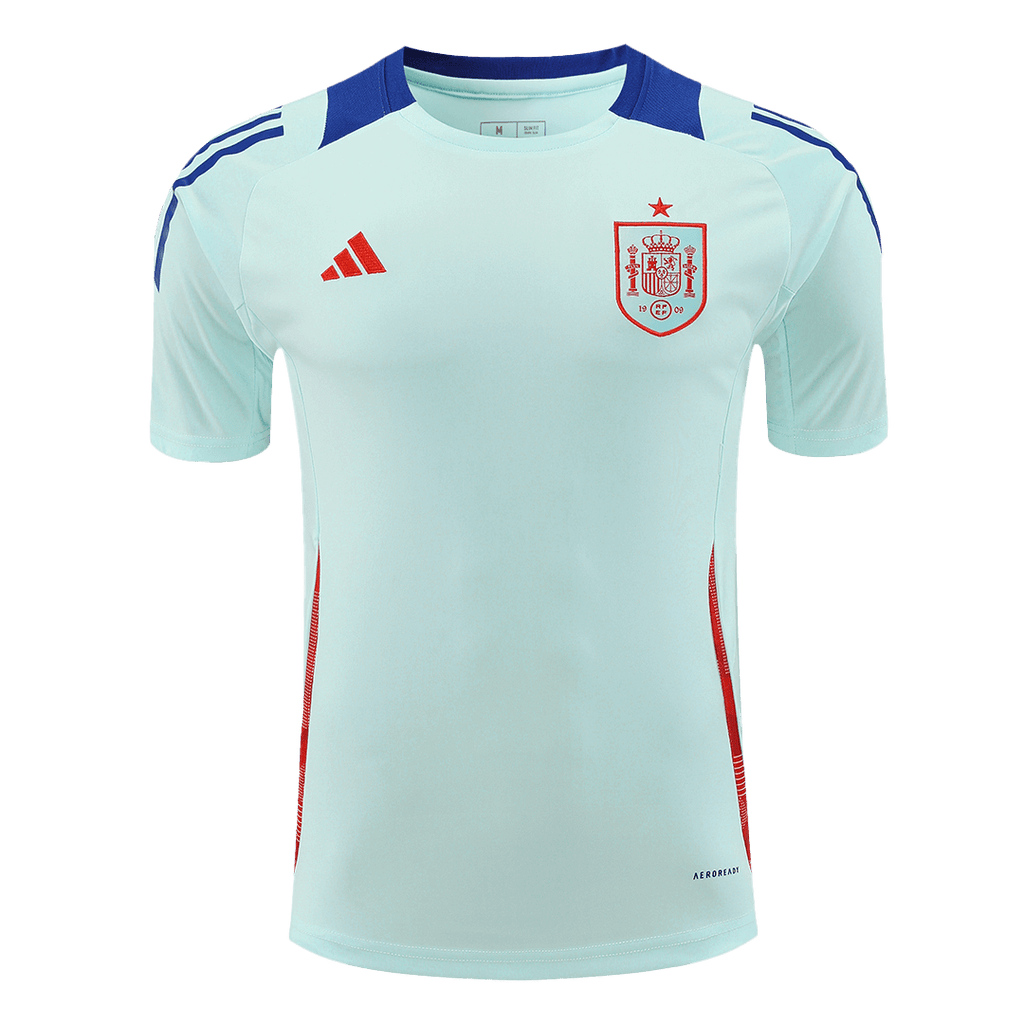 Spain Pre-Match Football Shirt Kit(Jersey+Shorts) Euro 2024