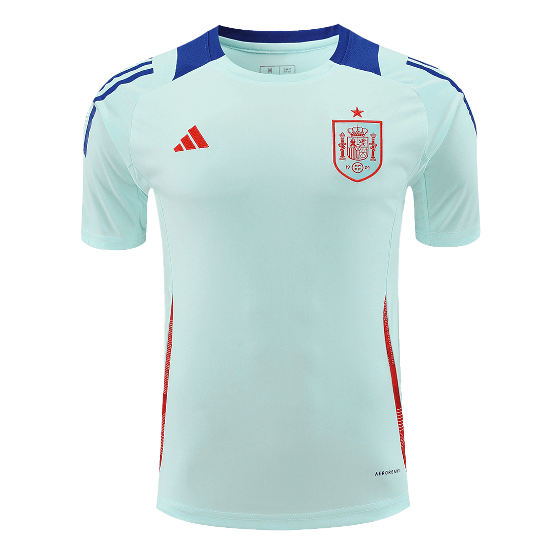 Spain Pre-Match Football Shirt Kit(Jersey+Shorts) Euro 2024
