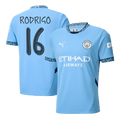 RODRIGO #16 Manchester City Home Football Shirt - UCL
