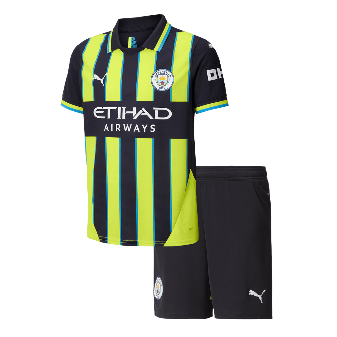 Kid's Manchester City Away Football Shirt Kit(Shirt+Shorts) 2024/25