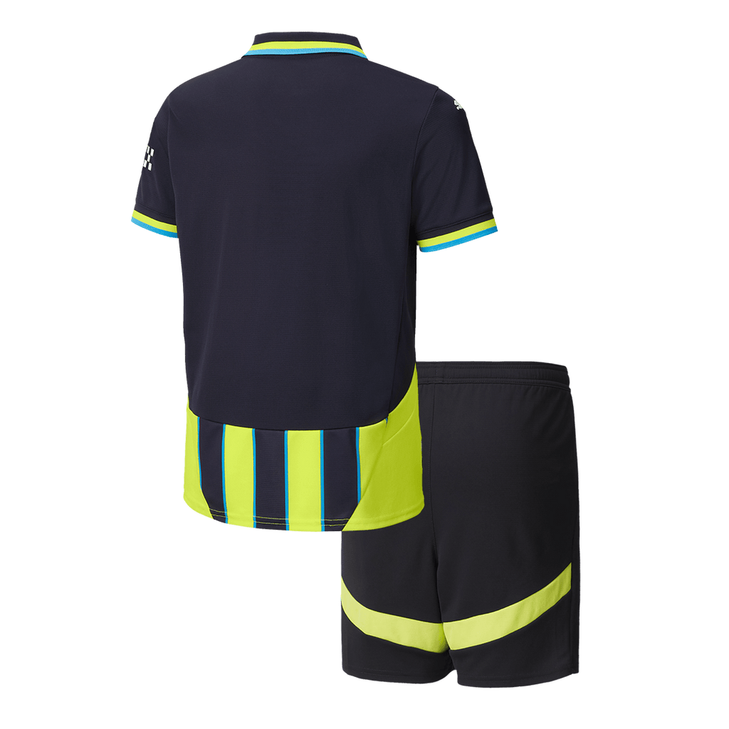 Kid's Manchester City Away Football Shirt Kit(Shirt+Shorts) 2024/25