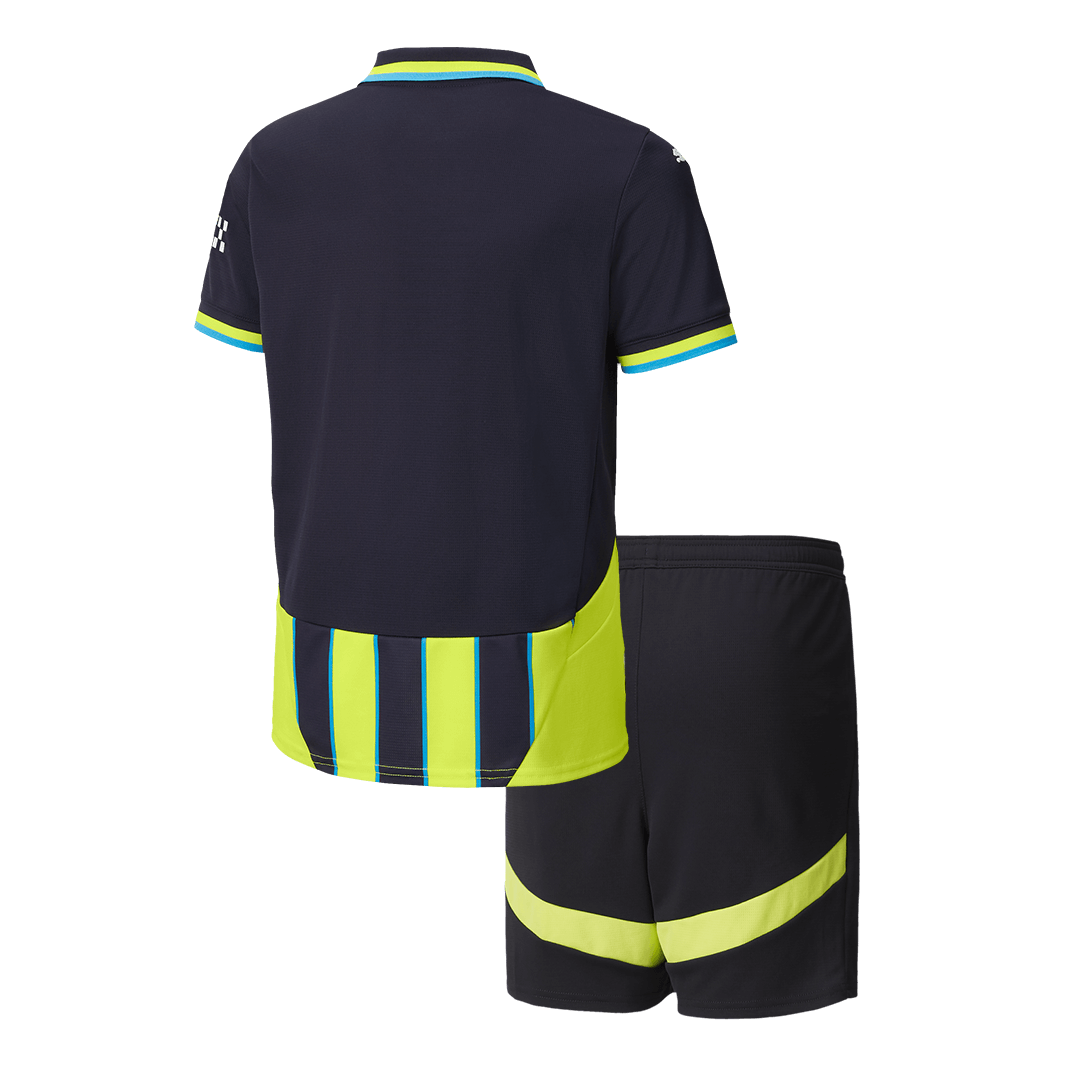 Kid's Manchester City Away Football Shirt Kit(Shirt+Shorts) 2024/25