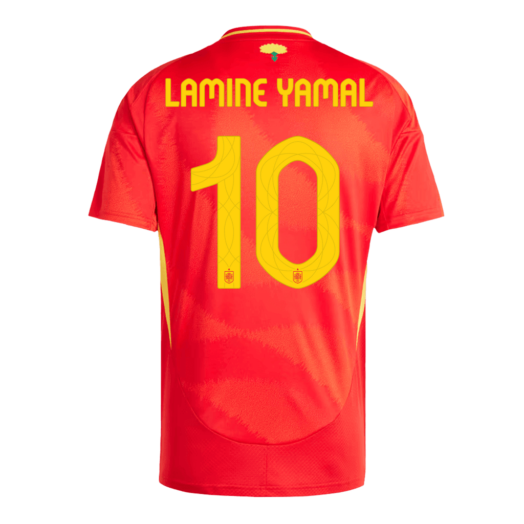 LAMINE YAMAL #10 Spain Home Football Shirt Euro 2024