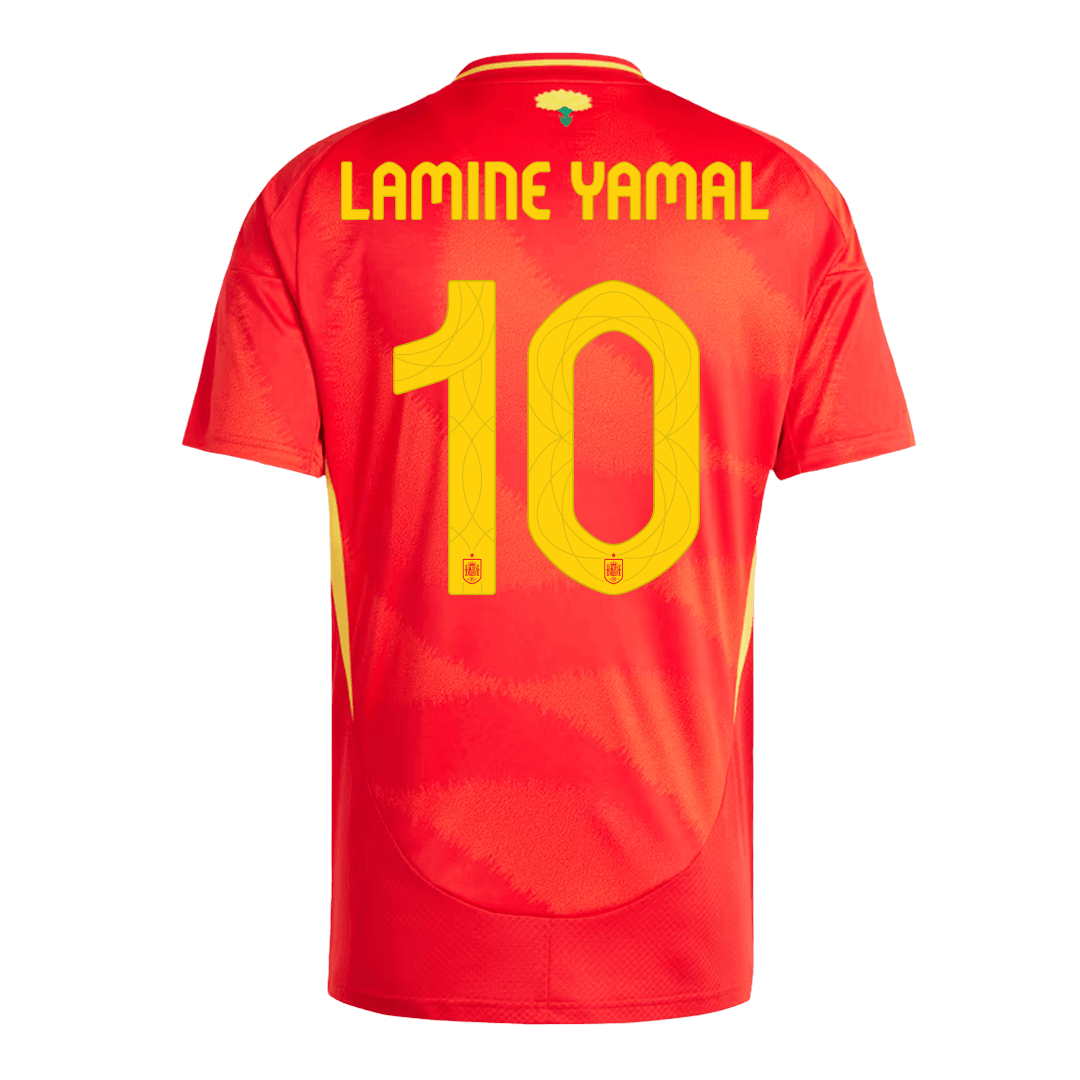 LAMINE YAMAL #10 Spain Home Football Shirt Euro 2024