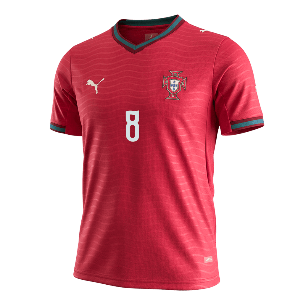 B.FERNANDES #8 Portugal Home Football Shirt 2026
