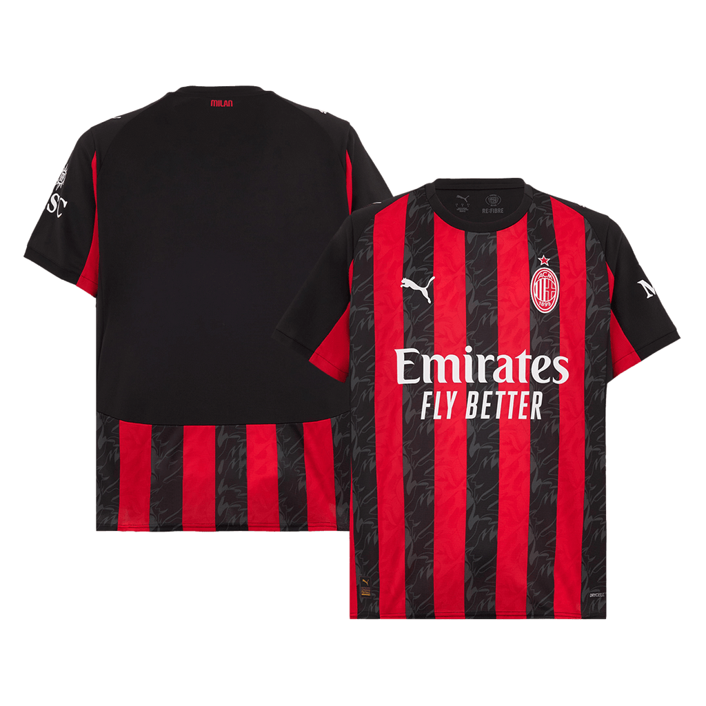 AC Milan Home Football Shirt 2025/26 Red&Black