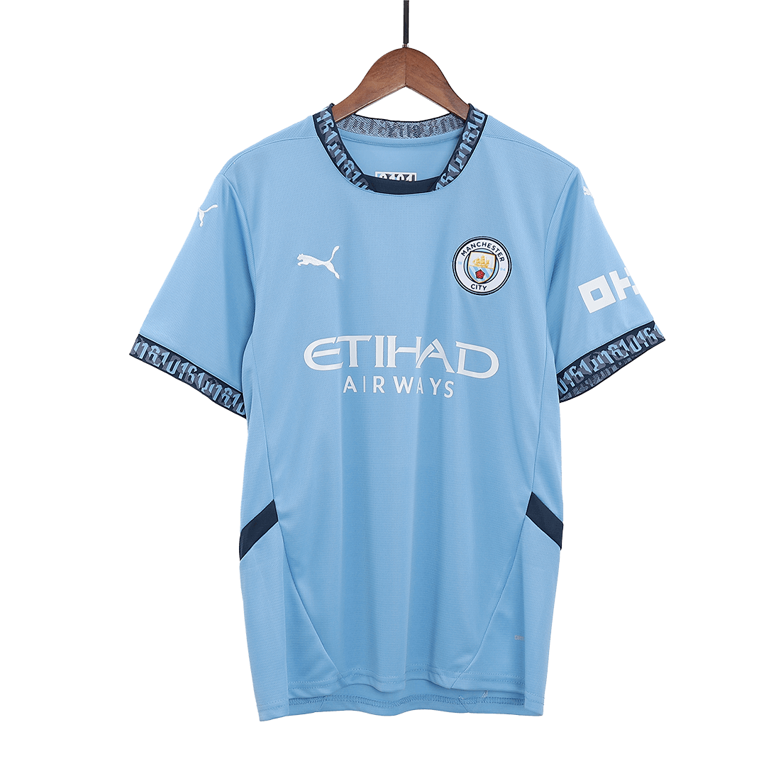 RODRIGO #16 Manchester City Home Football Shirt - UCL