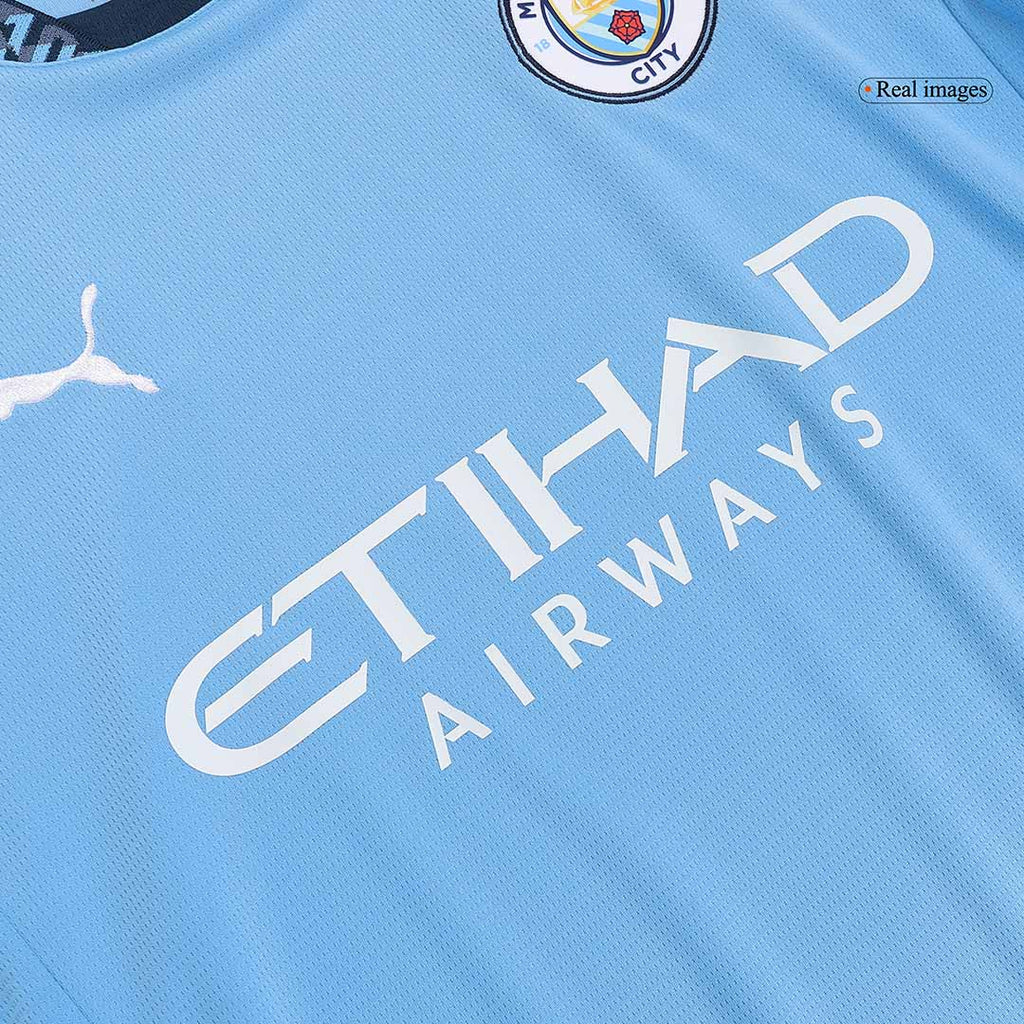 RODRIGO #16 Manchester City Home Football Shirt - UCL