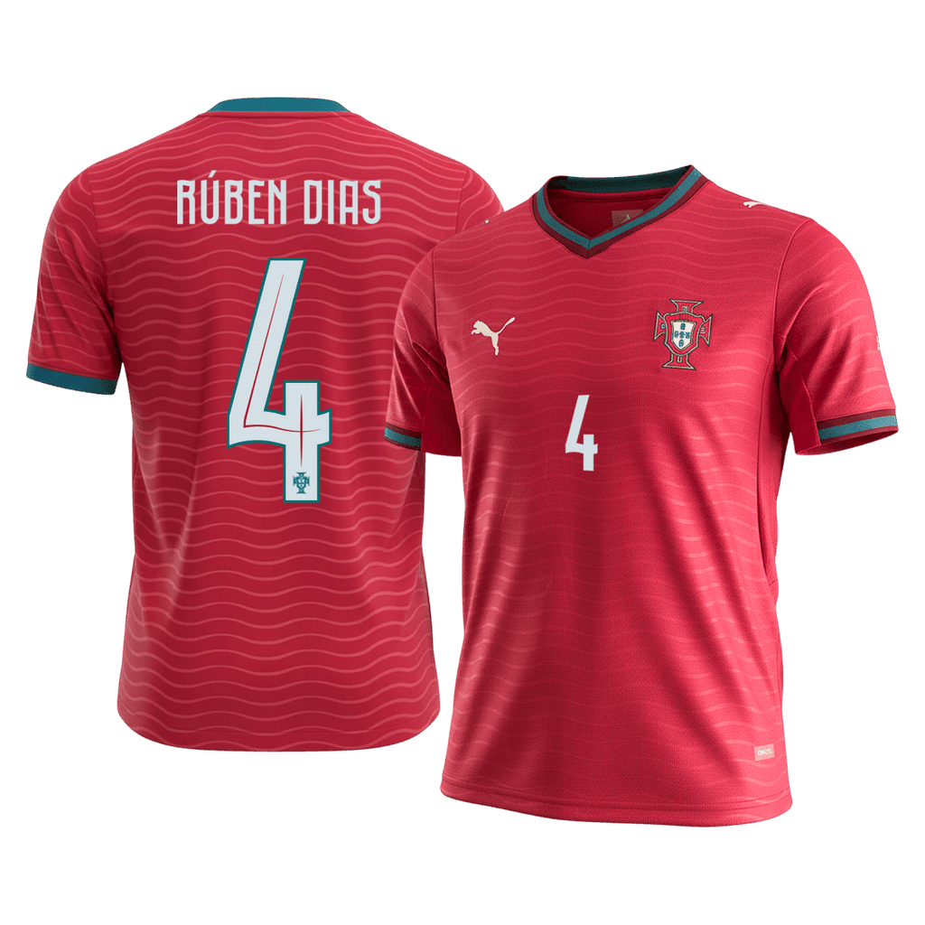 RÚBEN DIAS #4 Portugal Home Football Shirt 2026