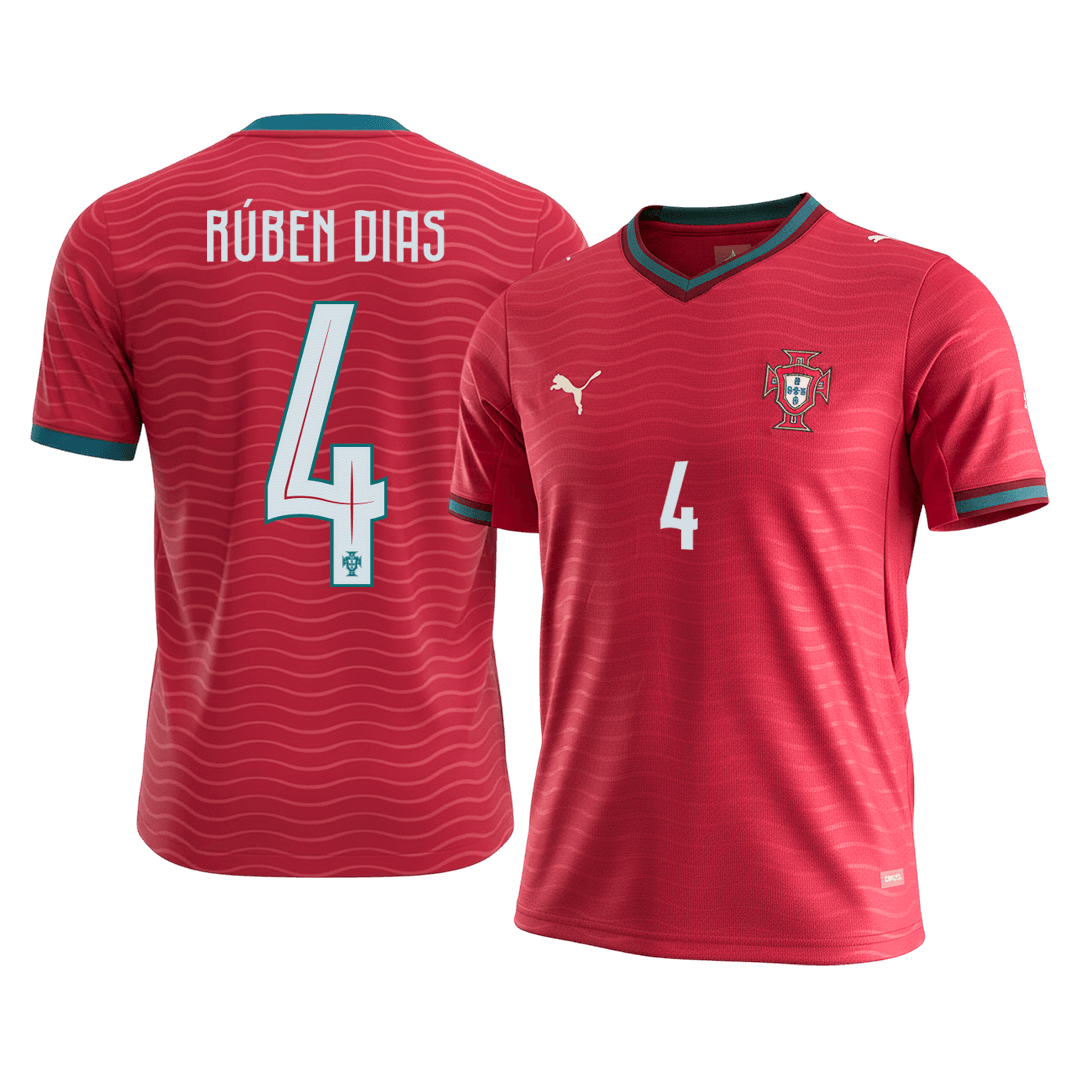 RÚBEN DIAS #4 Portugal Home Football Shirt 2026