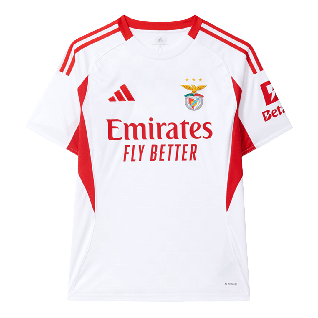 Benfica Third Away Football Shirt 2025/26 White