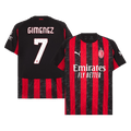 GIMENEZ #7 AC Milan Home Football Shirt 2025/26 Red&Black