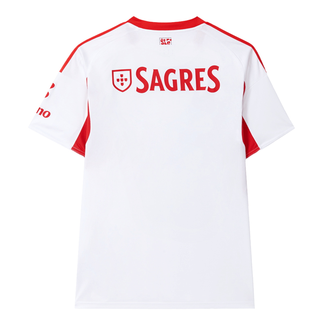 Benfica Third Away Football Shirt 2025/26 White