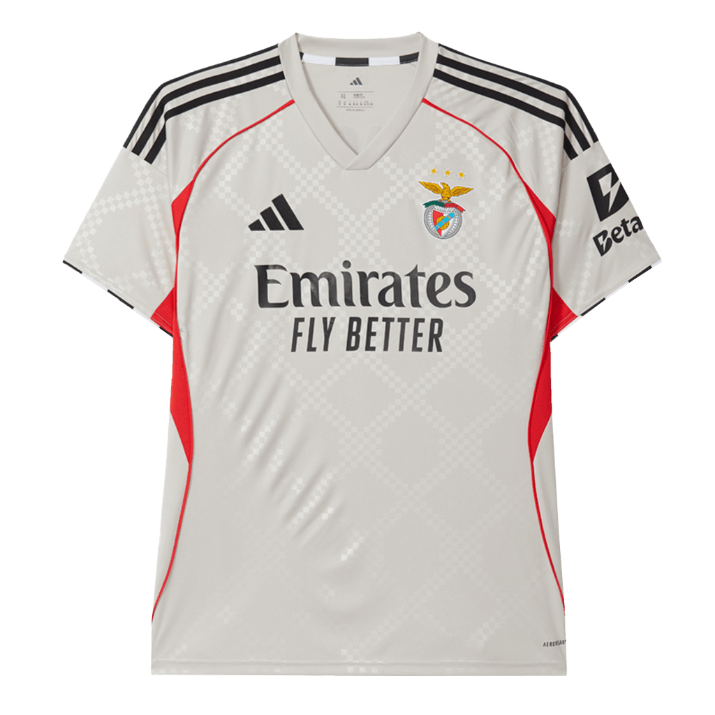 Benfica Away Football Shirt 2025/26 Beige