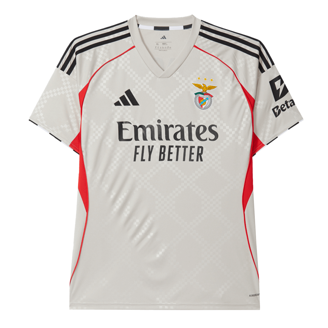 Benfica Away Football Shirt 2025/26 Beige