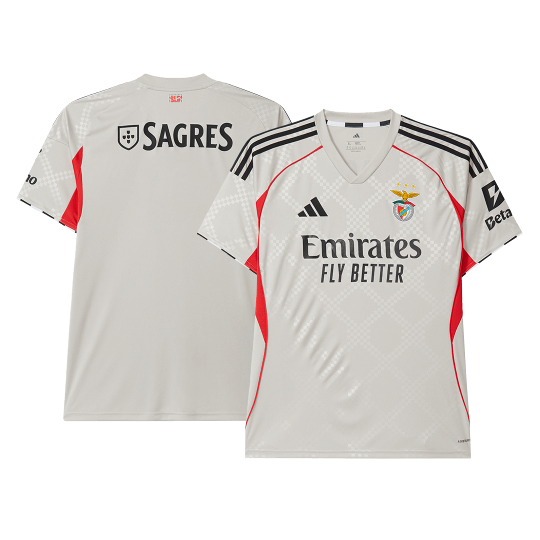 Benfica Away Football Shirt 2025/26 Beige