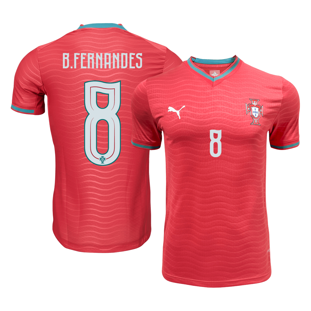 Player Version B.FERNANDES #8 Portugal Home Football Shirt 2026