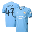 FODEN #47 Manchester City Home Football Shirt - UCL