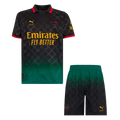 AC Milan Fourth Away Football Shirt Kit(Jersey+Shorts) 2024/25 Green&Black