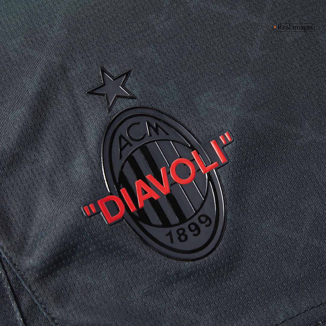 AC Milan Fourth Away Football Shirt Kit(Jersey+Shorts) 2024/25 Green&Black