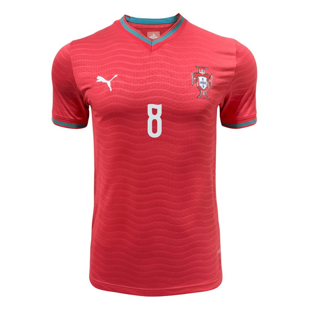 Player Version B.FERNANDES #8 Portugal Home Football Shirt 2026