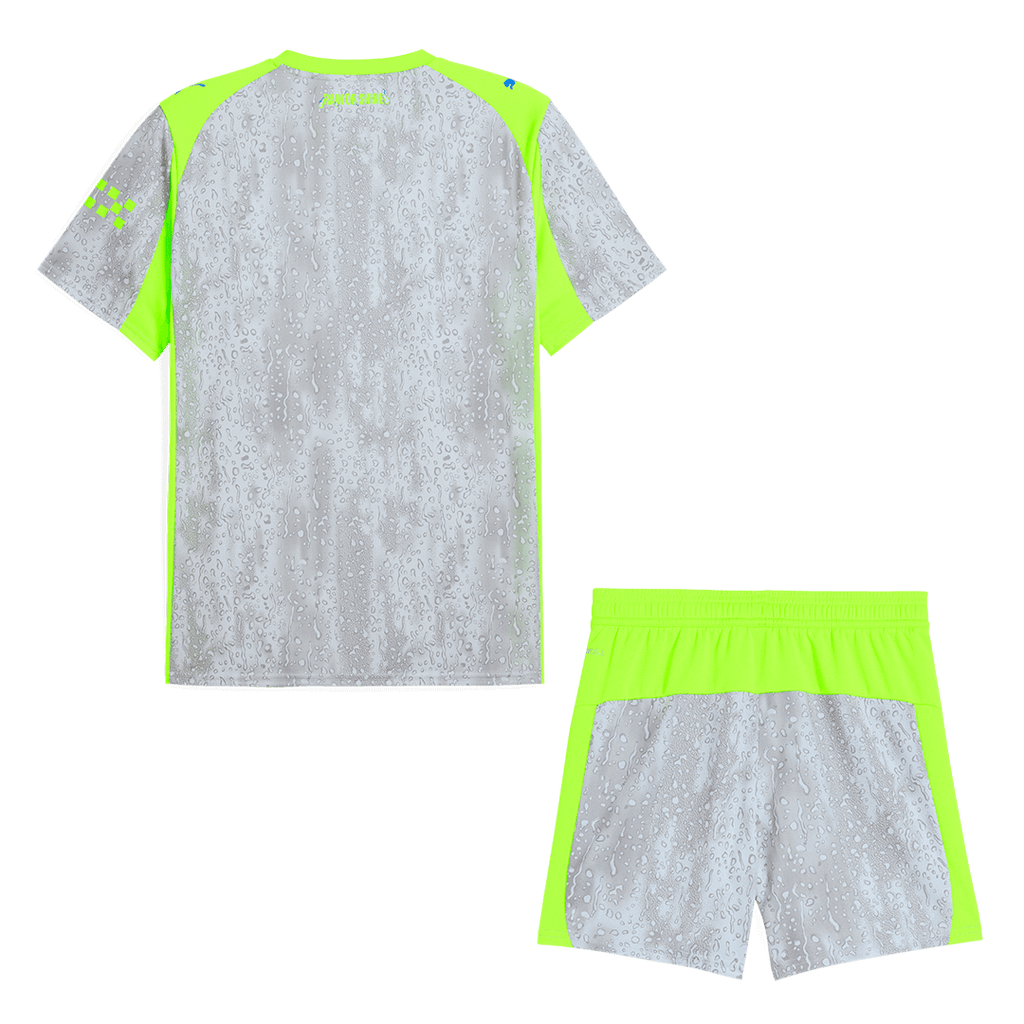 Manchester City Third Away Football Shirt Kit(Jersey+Shorts) 2025/26