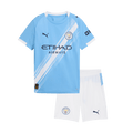 Kid's Manchester City Home Football Shirt Kit(Jersey+Shorts) 2025/26 Blue