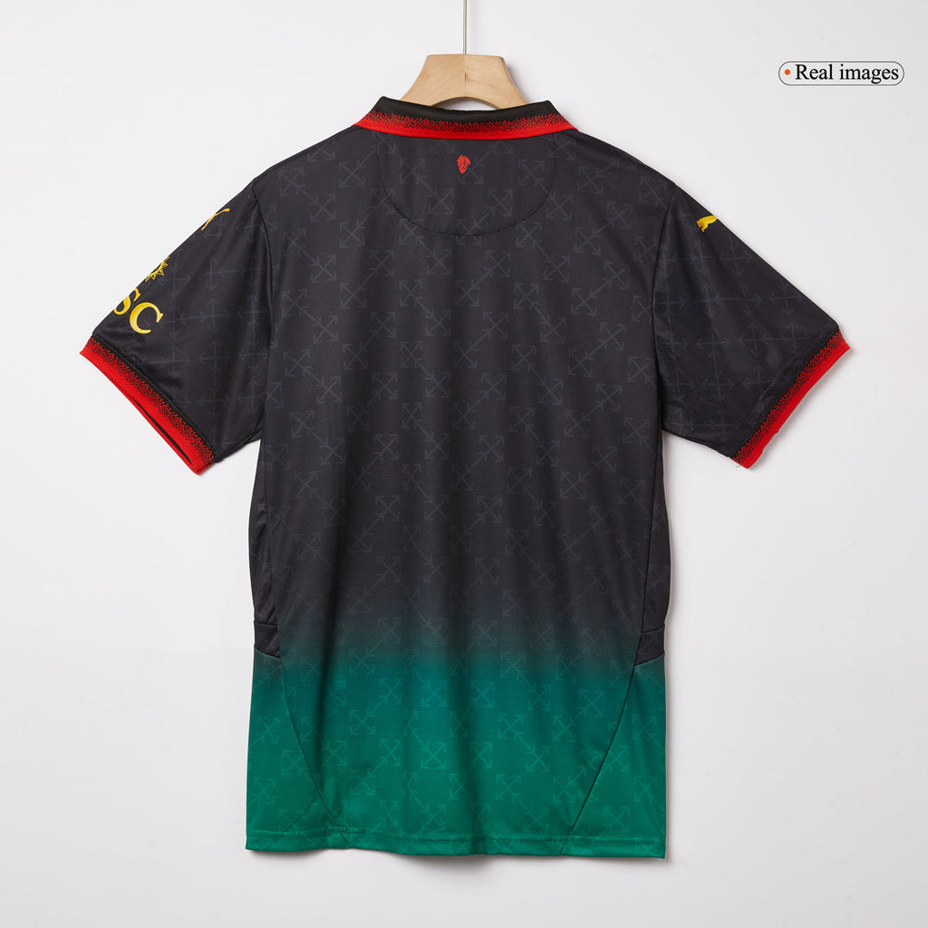 AC Milan Fourth Away Football Shirt Kit(Jersey+Shorts) 2024/25 Green&Black