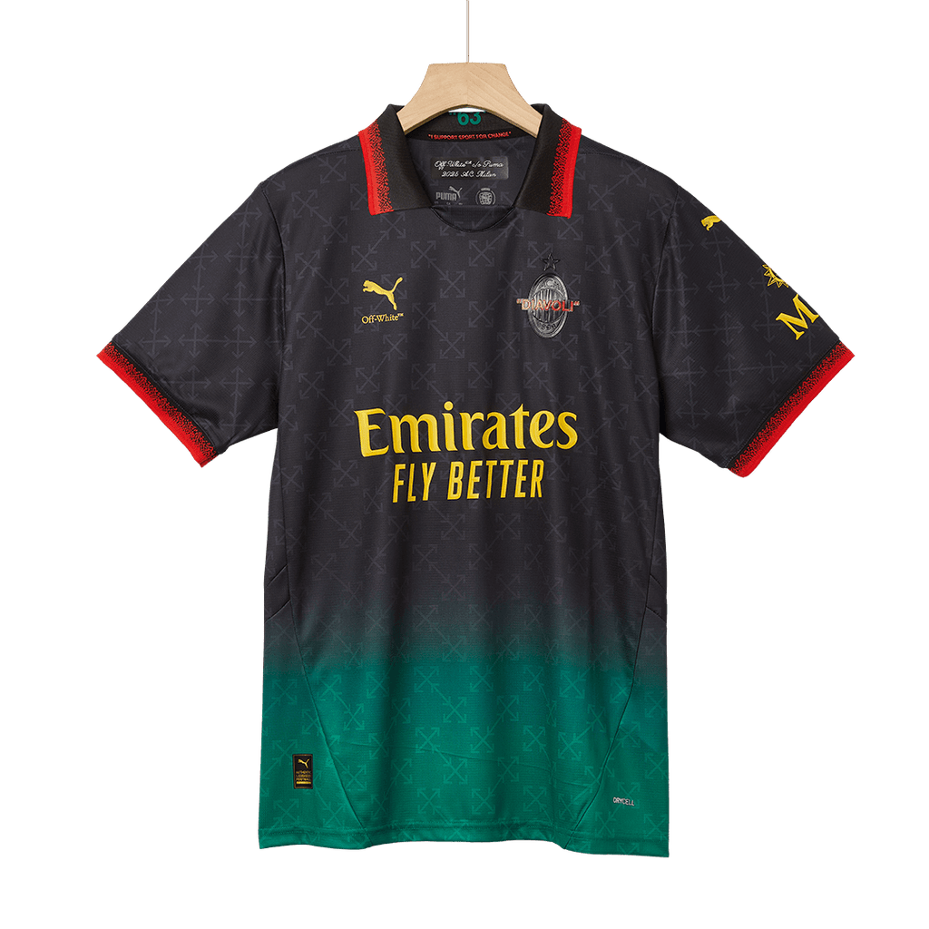 AC Milan Fourth Away Football Shirt Kit(Jersey+Shorts) 2024/25 Green&Black
