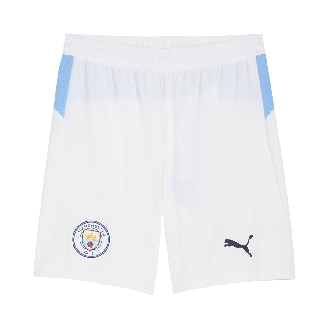 Manchester City Home Football Shorts 25/26 White