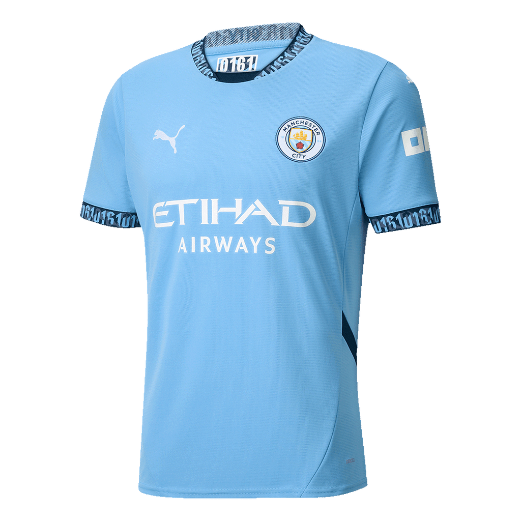 CHAMPIONS #24 Manchester City Home Football Shirt