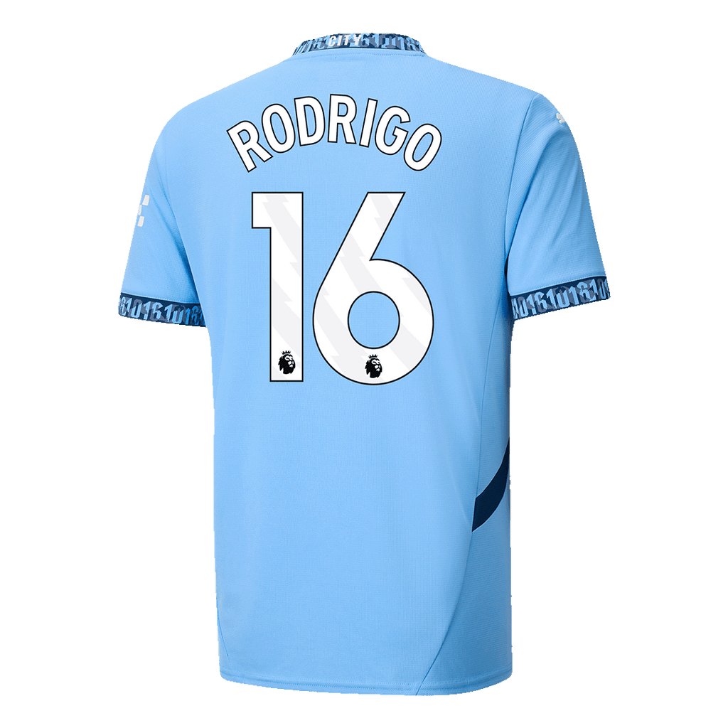 RODRIGO #16 Manchester City Home Football Shirt