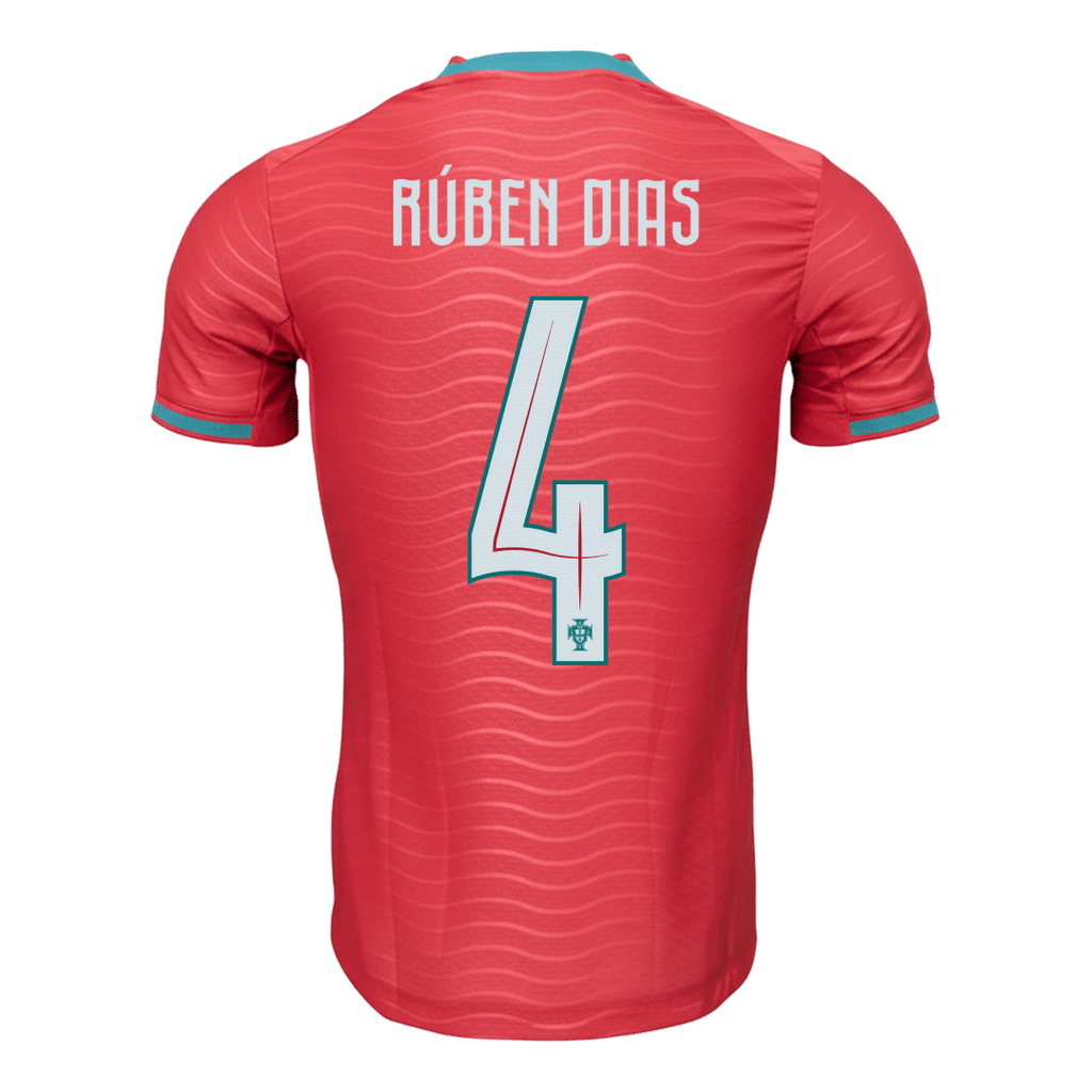 Player Version RÚBEN DIAS #4 Portugal Home Football Shirt 2026