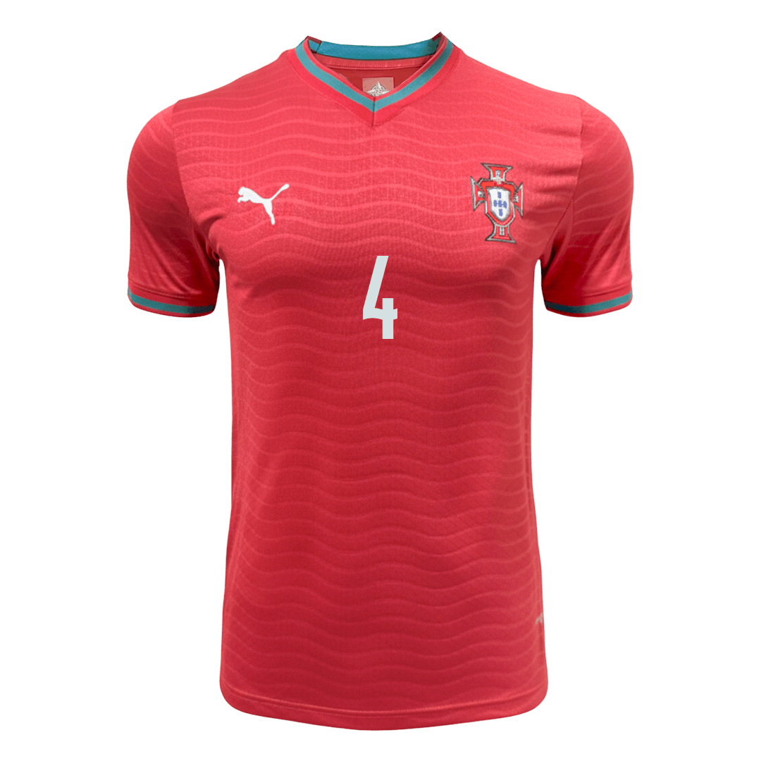 Player Version RÚBEN DIAS #4 Portugal Home Football Shirt 2026