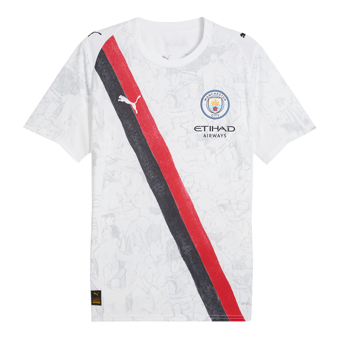 RODRIGO #16 Manchester City KidSuper Football Shirt 2025/26 White - Club World Cup