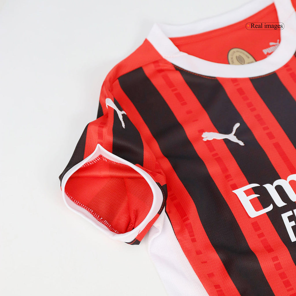 Kid's AC Milan Home Football Shirt Kit(Jersey+Shorts) 2024/25