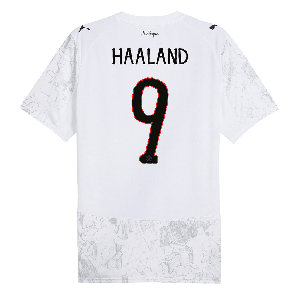 HAALAND #9 Manchester City KidSuper Football Shirt 2025/26 White - Club World Cup