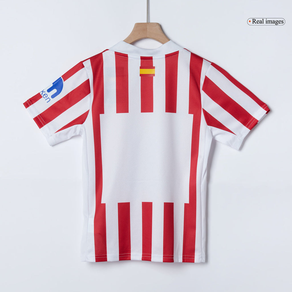 Kid's Atletico Madrid Home Football Shirt Kit(Jersey+Shorts+Socks) 2025/26