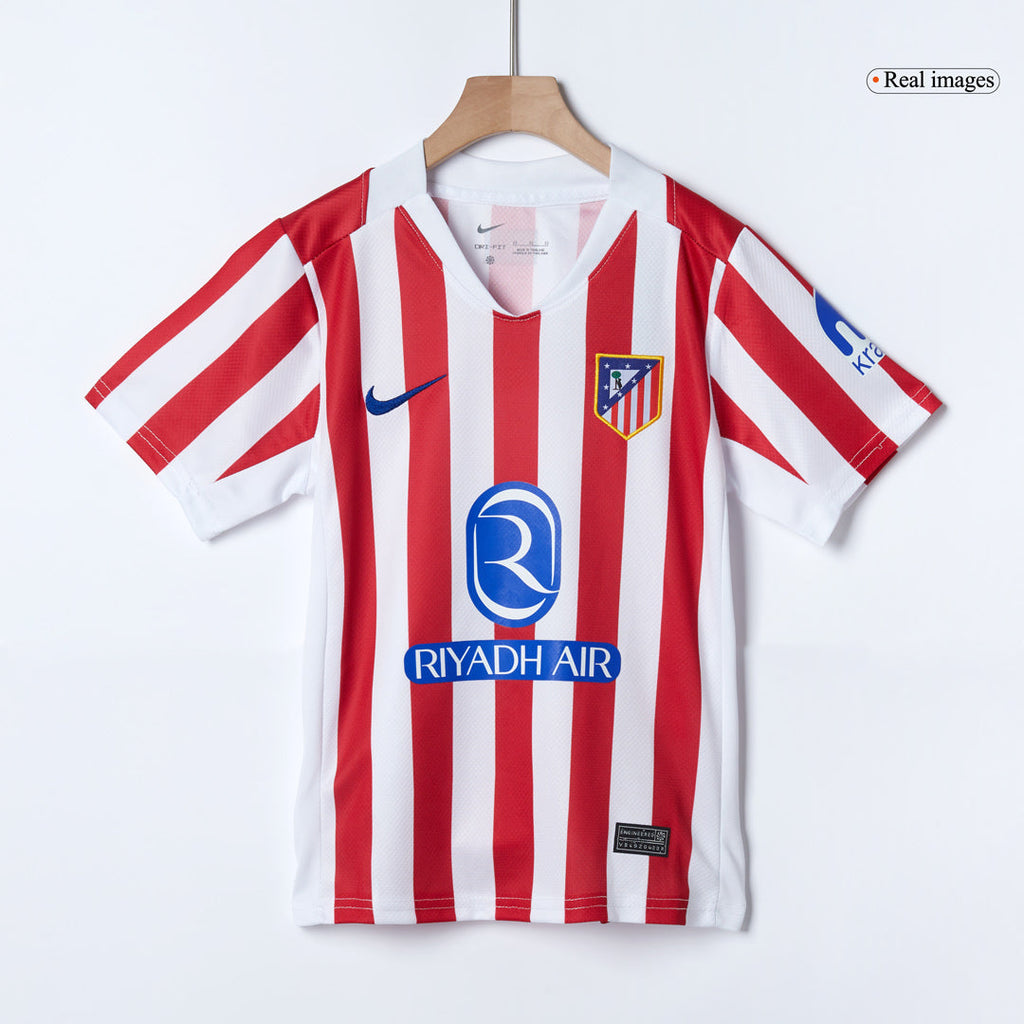 Kid's Atletico Madrid Home Football Shirt Kit(Jersey+Shorts+Socks) 2025/26