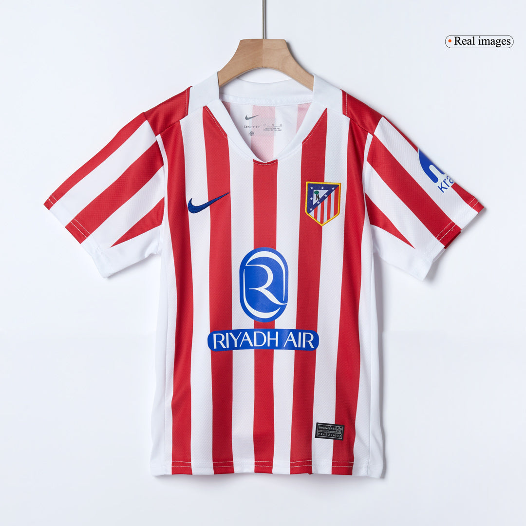 Kid's Atletico Madrid Home Football Shirt Kit(Jersey+Shorts+Socks) 2025/26
