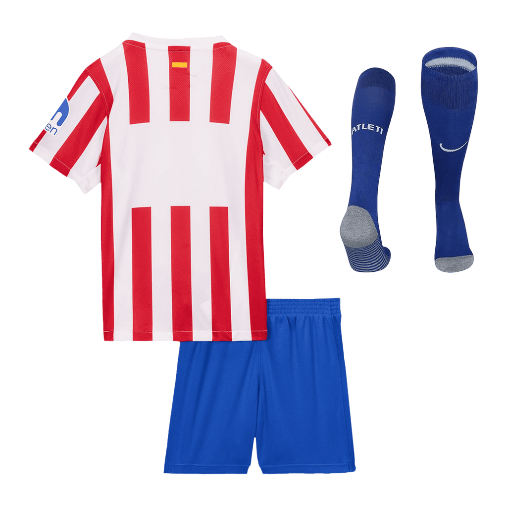 Kid's Atletico Madrid Home Football Shirt Kit(Jersey+Shorts+Socks) 2025/26