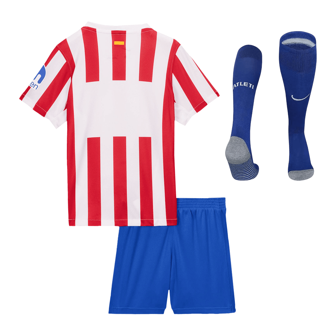 Kid's Atletico Madrid Home Football Shirt Kit(Jersey+Shorts+Socks) 2025/26