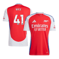 RICE #41 Arsenal Home Football Shirt Red