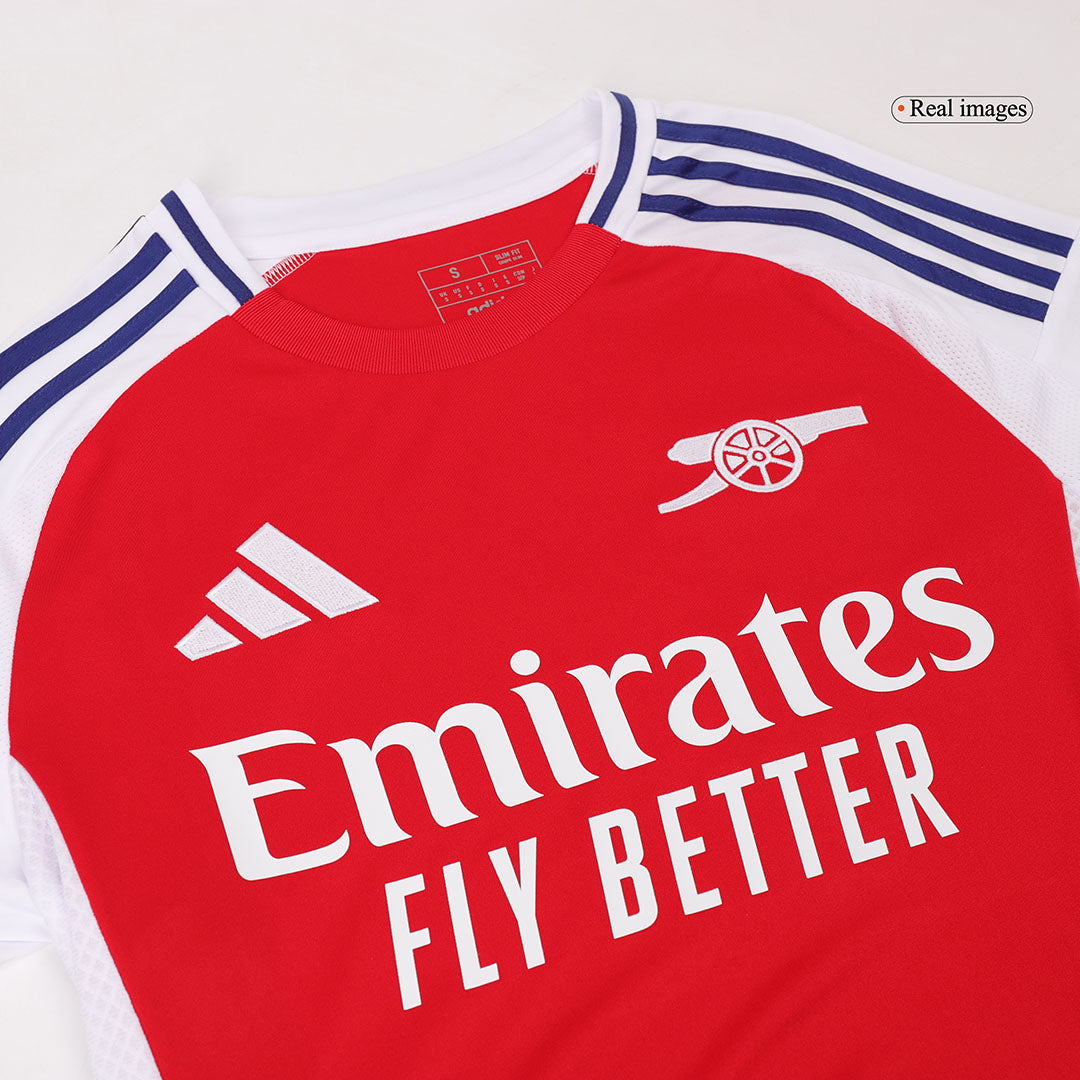 RICE #41 Arsenal Home Football Shirt Red