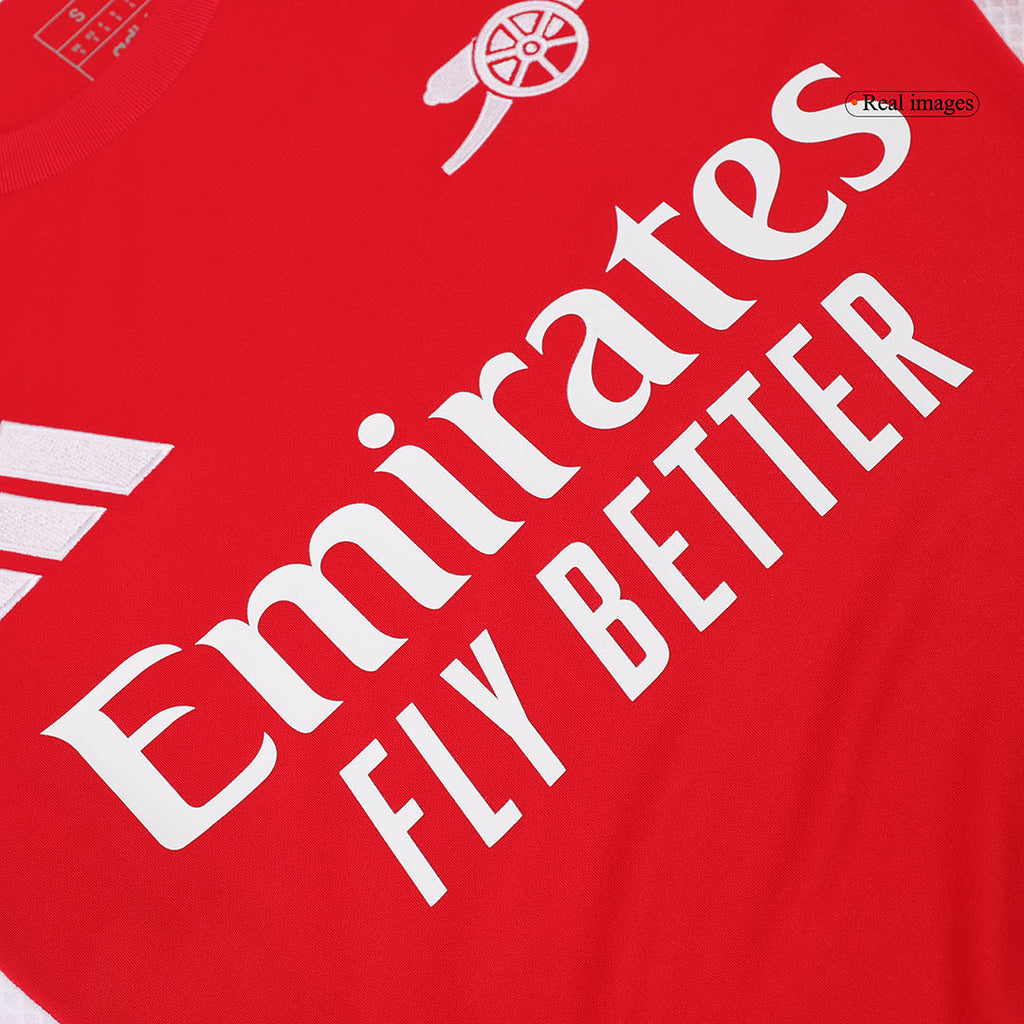 RICE #41 Arsenal Home Football Shirt Red