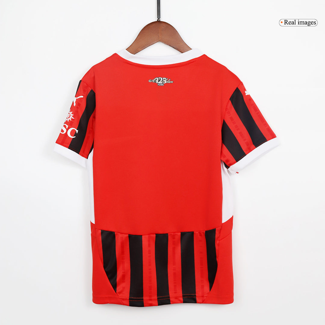 Kid's AC Milan Home Football Shirt Kit(Jersey+Shorts) 2024/25
