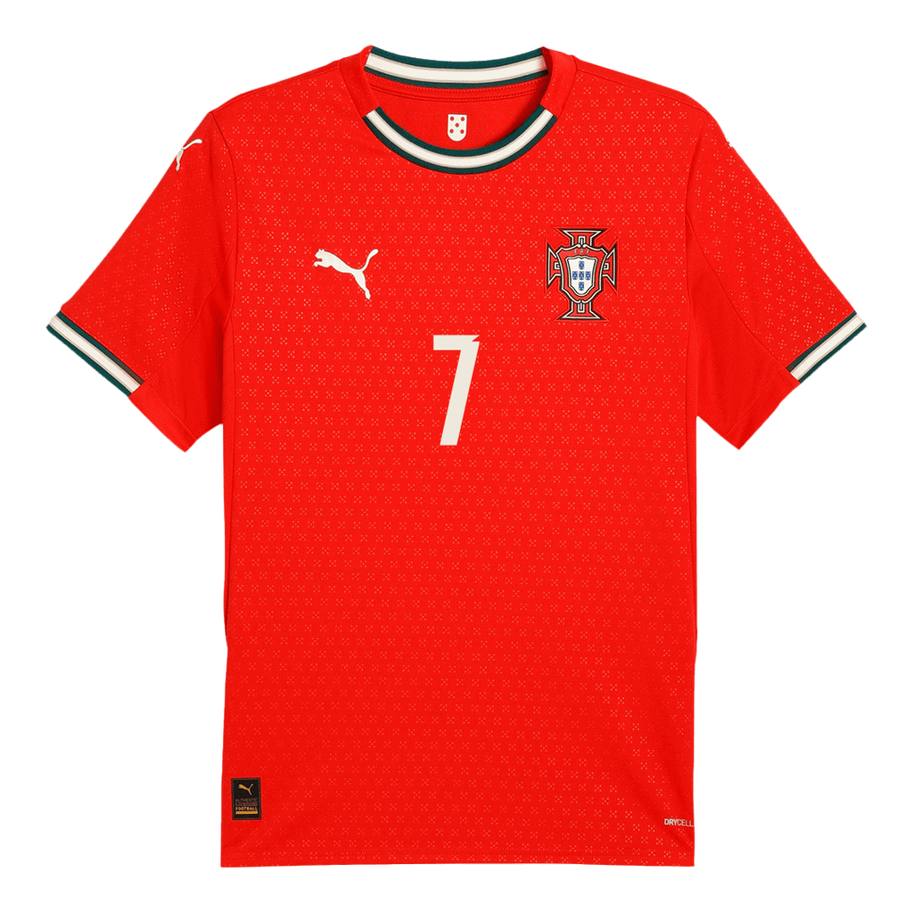 RONALDO #7 Portugal Home Football Shirt 2025