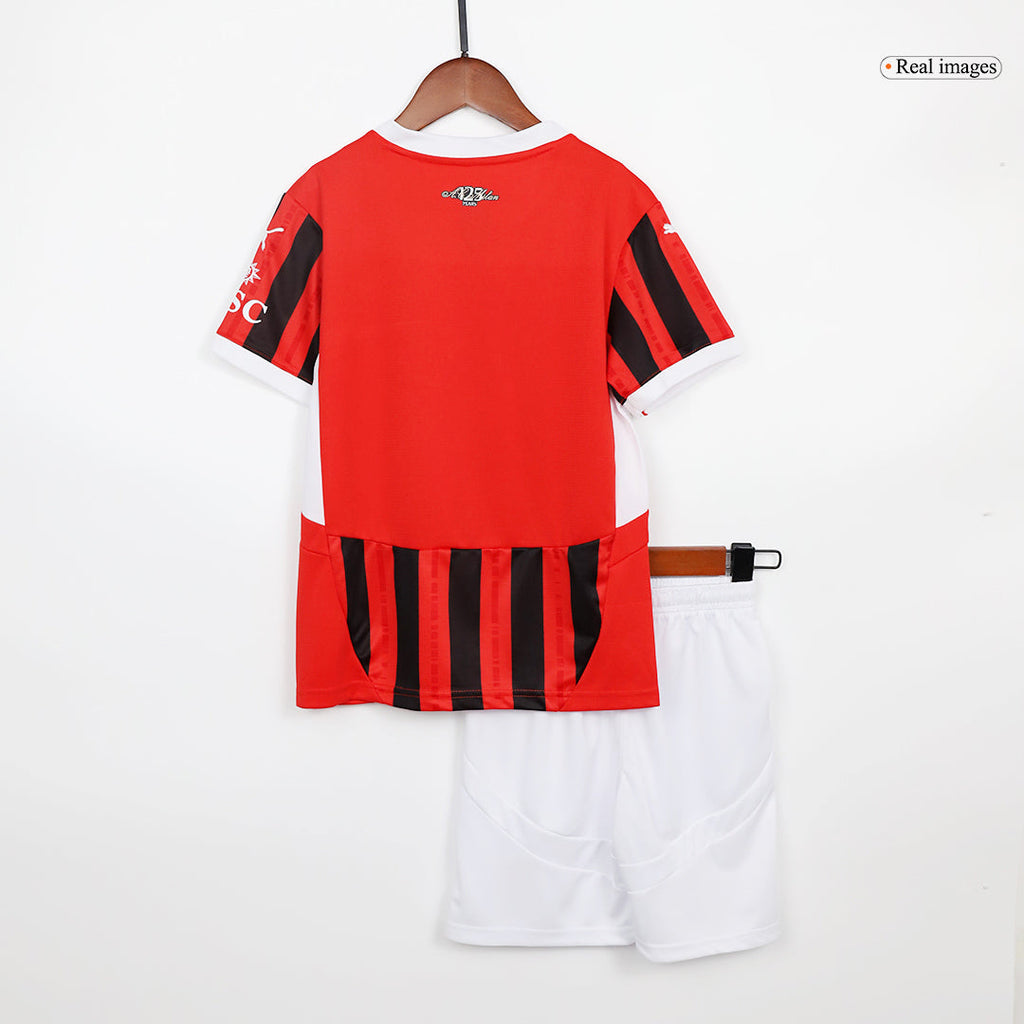 Kid's AC Milan Home Football Shirt Kit(Jersey+Shorts) 2024/25