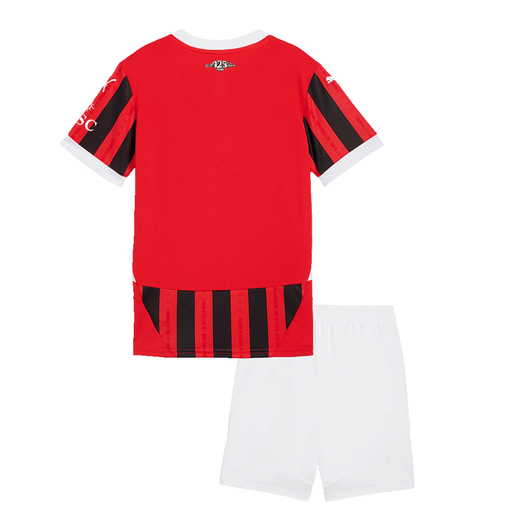 Kid's AC Milan Home Football Shirt Kit(Jersey+Shorts) 2024/25